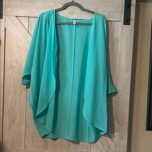 Elegant Teal Women's Kimono Cardigan
